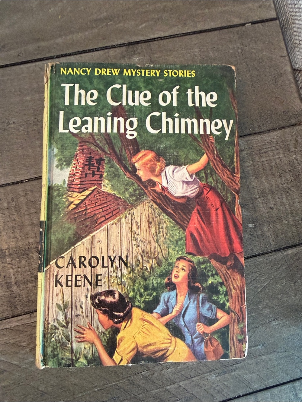 Vintage Copyright 1949 Nancy Drew: The Clue of the Leaning Chimney -